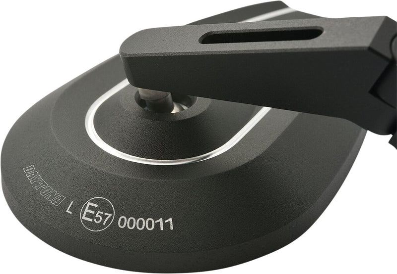 Daytona Bar End Mirror Black Side View Aluminium Each