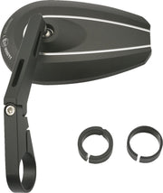 Daytona Bar End Mirror Black Side View Aluminium