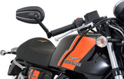 Daytona Bar End Mirror Black Side View Aluminium