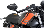 Daytona Bar End Mirror Black Side View Aluminium