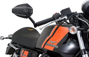 Daytona Bar End Mirror Black Side View Aluminium Each
