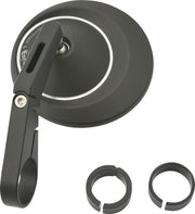 Daytona Bar End Mirror Black Side View Aluminium