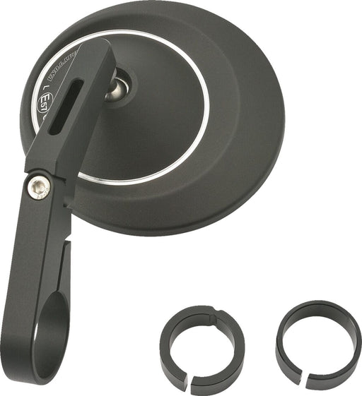 Daytona Bar End Mirror Black Side View Aluminium