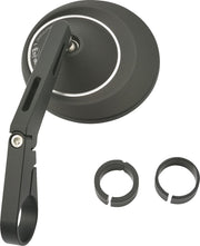 Daytona Bar End Mirror Black Side View Aluminium
