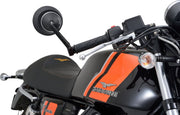 Daytona Bar End Mirror Black Side View Aluminium