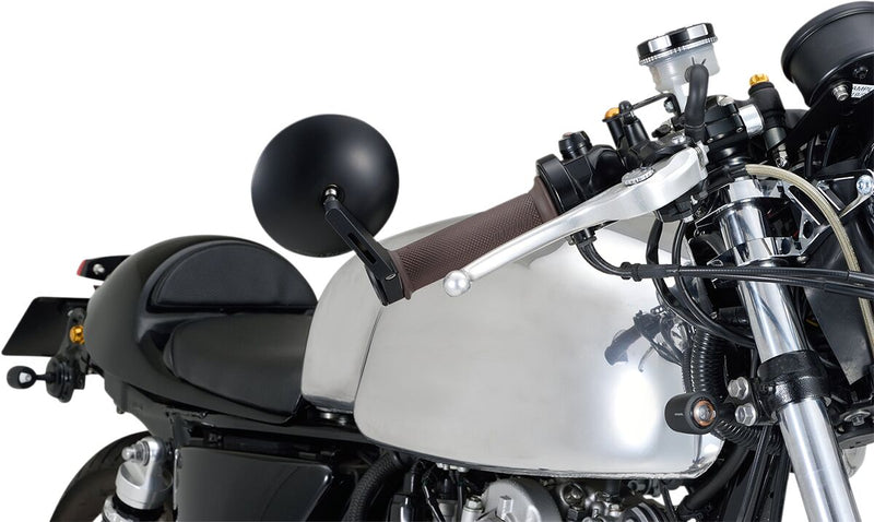 Daytona Bar End Mirror Black Side View Aluminium Each