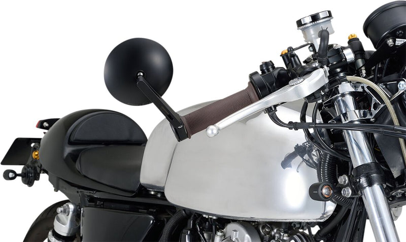 Daytona Bar End Mirror Black Side View Aluminium Each