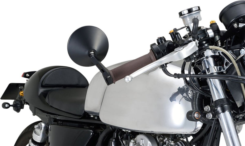 Daytona Bar End Mirror Black Side View Aluminium Each