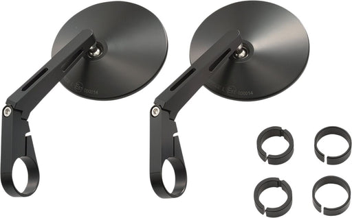 Daytona Bar End Mirror Black Side View Aluminium