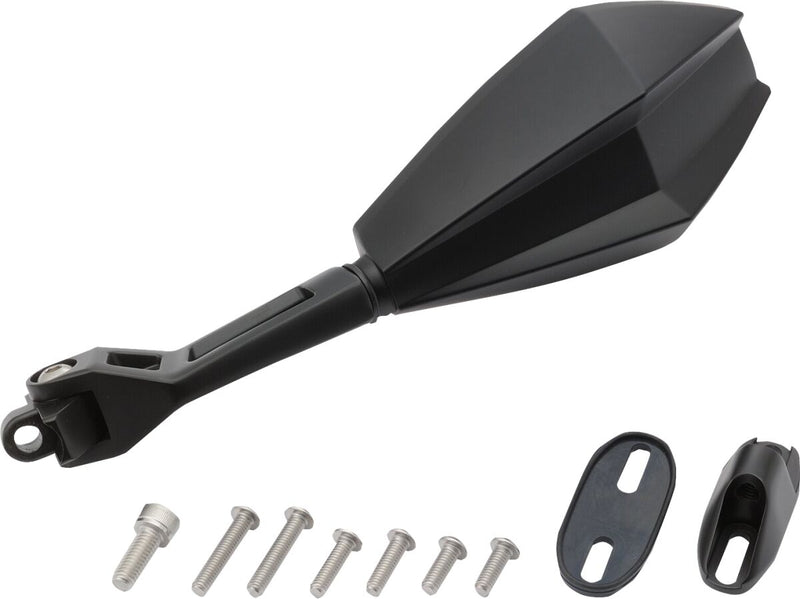 Daytona Aluminium ABS Mirror Black Left Side View