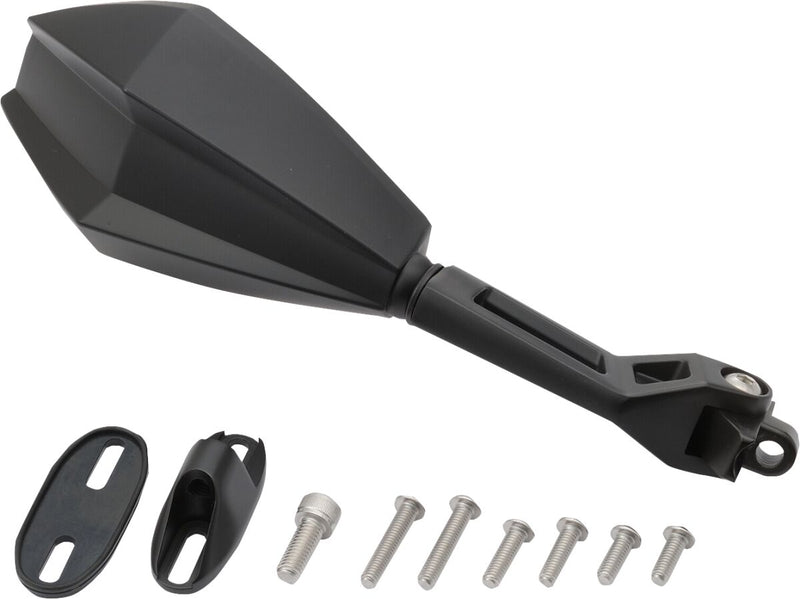 Daytona Aluminium ABS Mirror Black Right Side View Each
