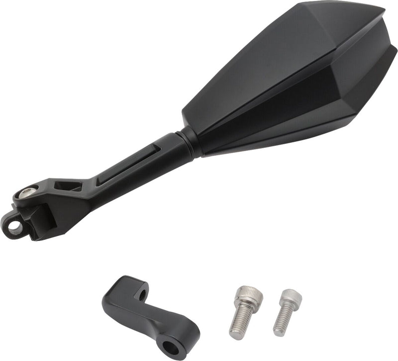 Daytona Aluminium ABS Mirror Black Left Side View