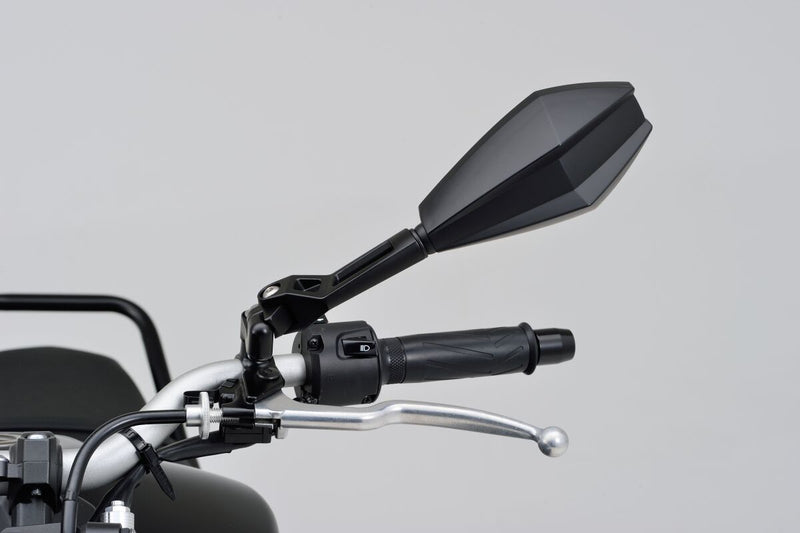 Daytona Aluminium ABS Mirror Black Left Side View