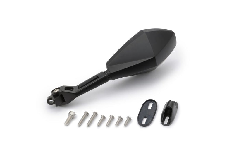 Daytona Aluminium ABS Mirror Black Left Side View