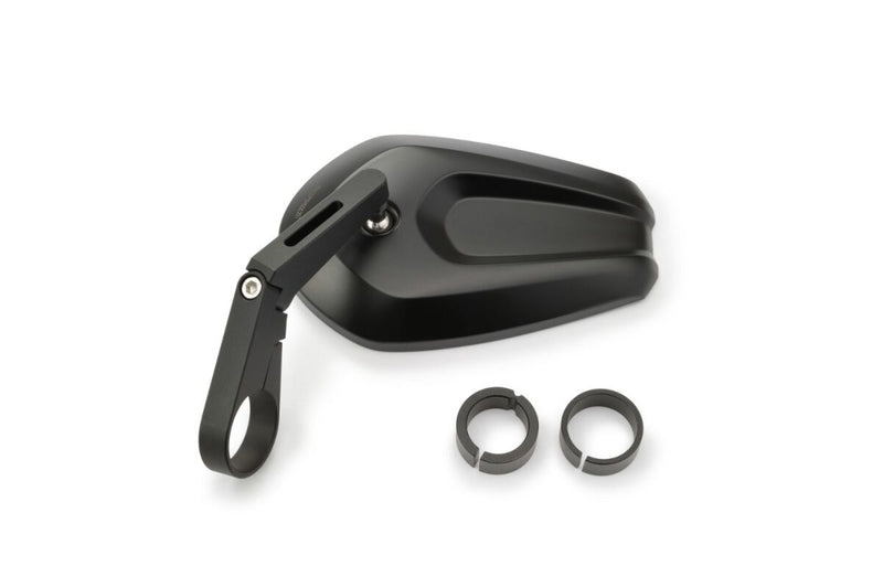 Daytona Bar End Mirror Black Side View Aluminium