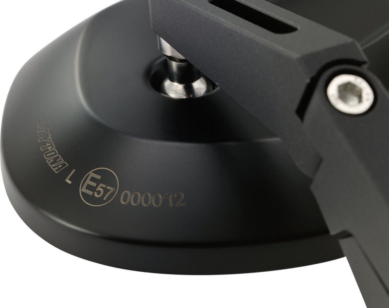 Daytona Bar End Mirror Black Side View Aluminium