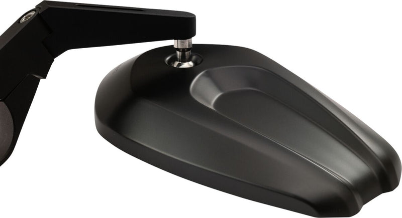 Daytona Bar End Mirror Black Side View Aluminium Each