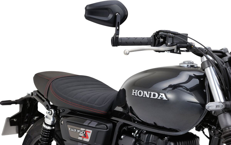 Daytona Bar End Mirror Black Side View Aluminium Each