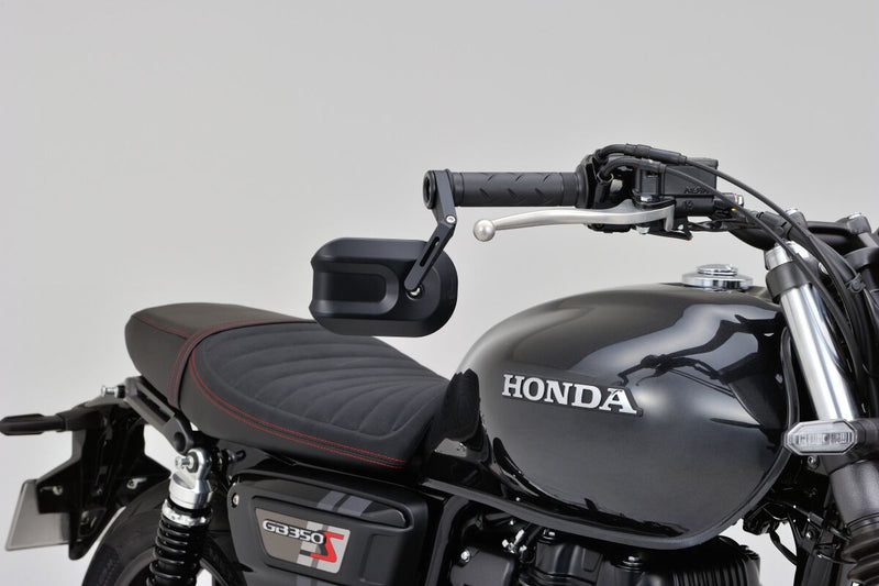 Daytona Bar End Mirror Black Side View Aluminium