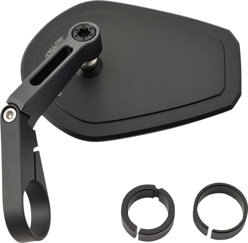 Daytona Bar End Mirror Black Side View Aluminium