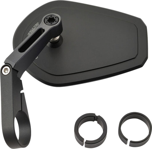 Daytona Bar End Mirror Black Side View Aluminium