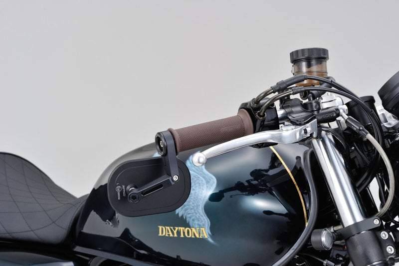 Daytona Bar End Mirror Black Side View Aluminium Each