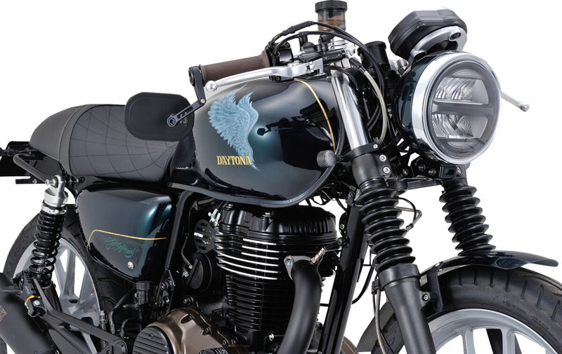 Daytona Bar End Mirror Black Side View Aluminium Each