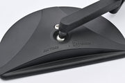 Daytona Handle Bar Clamp Mirror Black Handlebar ABS Plastic Nylon Each