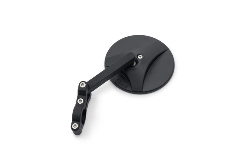 Daytona Handle Bar Clamp Mirror Black Round Handlebar ABS Plastic Nylon