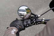 Daytona Handle Bar Clamp Mirror Black Round Handlebar ABS Plastic Nylon