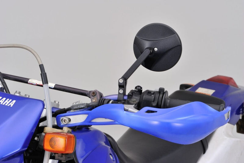 Daytona Handle Bar Clamp Mirror Black Round Handlebar ABS Plastic Nylon Each