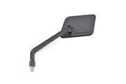 Daytona Aluminium Flat Mirror Black Square Left Mirror Back