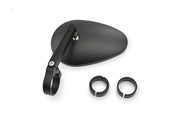 Daytona Aluminium Bar End Mirror Black Left Right Side View