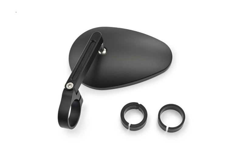 Daytona Aluminium Bar End Mirror Black Left Right Side View