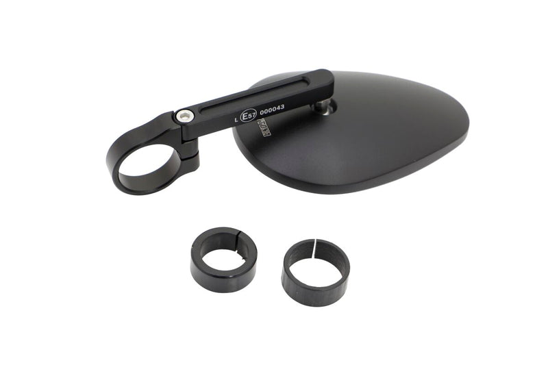 Daytona Aluminium Bar End Mirror Black Left Right Side View