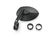 Daytona Aluminium Bar End Mirror Black Left Right Side View