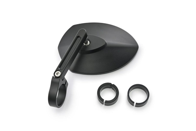 Daytona Aluminium Bar End Mirror Black Left Right Side View