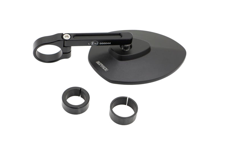 Daytona Aluminium Bar End Mirror Black Left Right Side View Each