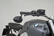 Daytona Aluminium Bar End Mirror Black Left Right Side View