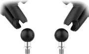RAM Mounts Tough-Mirror™ Kit with M10-1.25 Bases - Medium Arm Black Powder-Coated Left Right Ball and Socket Side View Aluminium Composite