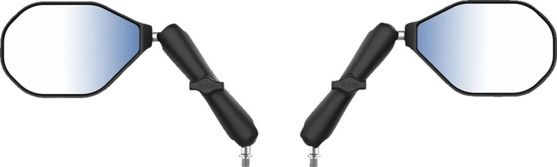 RAM Mounts Tough-Mirror™ Kit with M10-1.25 Bases - Long Arm Black Powder-Coated Left Right Ball and Socket Side View Aluminium Composite