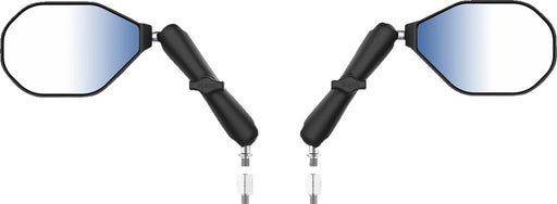 RAM Mounts Tough-Mirror™ Kit with M10-1.25 Bases/M10-1.5 Adapters - Long Arm Black Powder-Coated Left Right Ball and Socket Side View Aluminium Com...