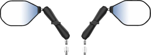 RAM Mounts Tough-Mirror™ Kit with M10-1.25 Bases/Reverse Adapter - Long Arm Black Powder-Coated Left Right Ball and Socket Side View Aluminium Comp...