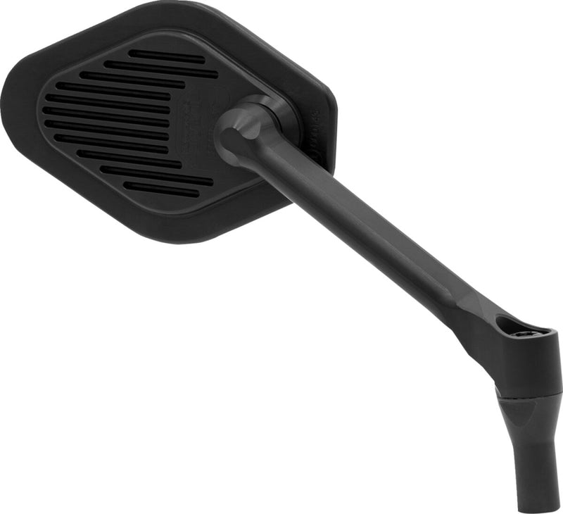 Drag Specialties Adjustable Mirror Short Stem (12 cm) Black Edition Right Handlebar Aluminium