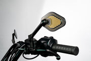 Drag Specialties Adjustable Mirror Short Stem (12 cm) Black & Gold Edition Left Handlebar Aluminium #M03-06-L-BDG