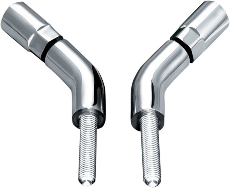 Kuryakyn Mirror Stem Extenders Chrome Left Right Pair