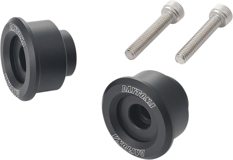 Daytona Bar End Mirror Adapter Black Handlebar End Pair