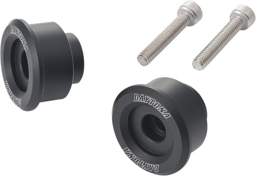 Daytona Bar End Mirror Adapter Black Handlebar End Pair