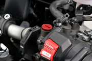 Daytona Mirror Plug Bolt Hole Plug Red Thread Left Aluminium Each