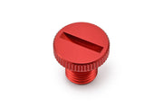Daytona Mirror Plug Bolt Hole Plug Red Thread Right Aluminium